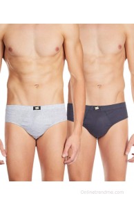 Hanes Assorted Solids Brief Pack Of 2